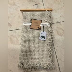 Made in India Beige Woven baby Blanket